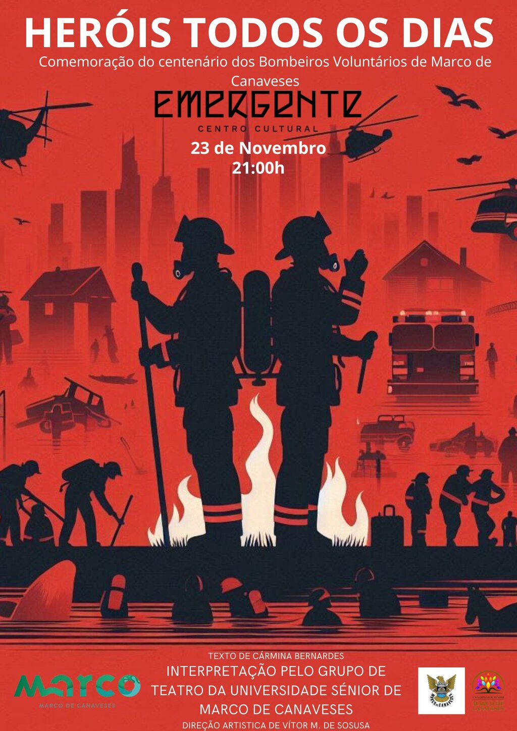 Comemoração do centenário dos Bombeiros Voluntários do Marco de Canaveses