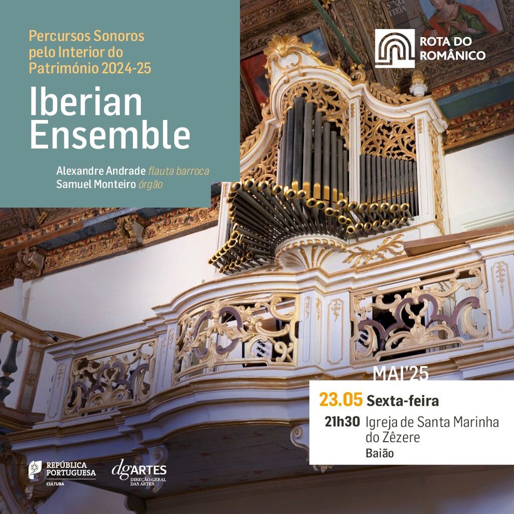Rota do Românico: Concerto de órgão e flauta barroca - Baião
