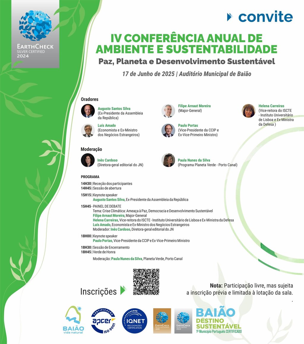 IV Conferência Anual de Ambiente e Sustentabilidade 2025 - Baião