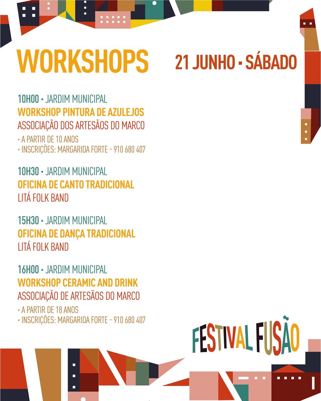 Workshops e oficinas criativas - Marco de Canaveses