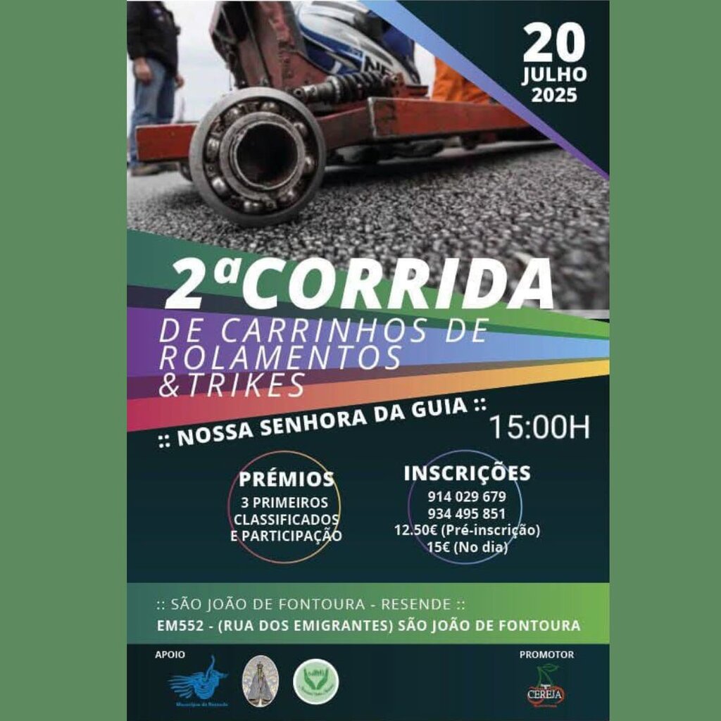 2.ª Corrida de Carrinhos de Rolamentos & Trikes - Resende